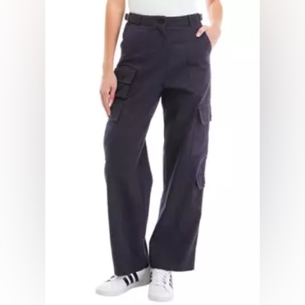 Moon River Navy Blue Cargo Pants